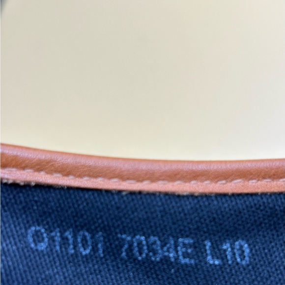 Coach Ireena Black Espadrille Wedges w/Tan Leather Trim and Bow Size 9 GUC - Picture 11 of 11